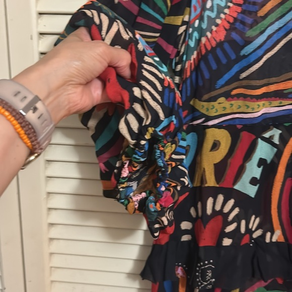 Farm dress women’s multi color size L - Picture 4 of 9